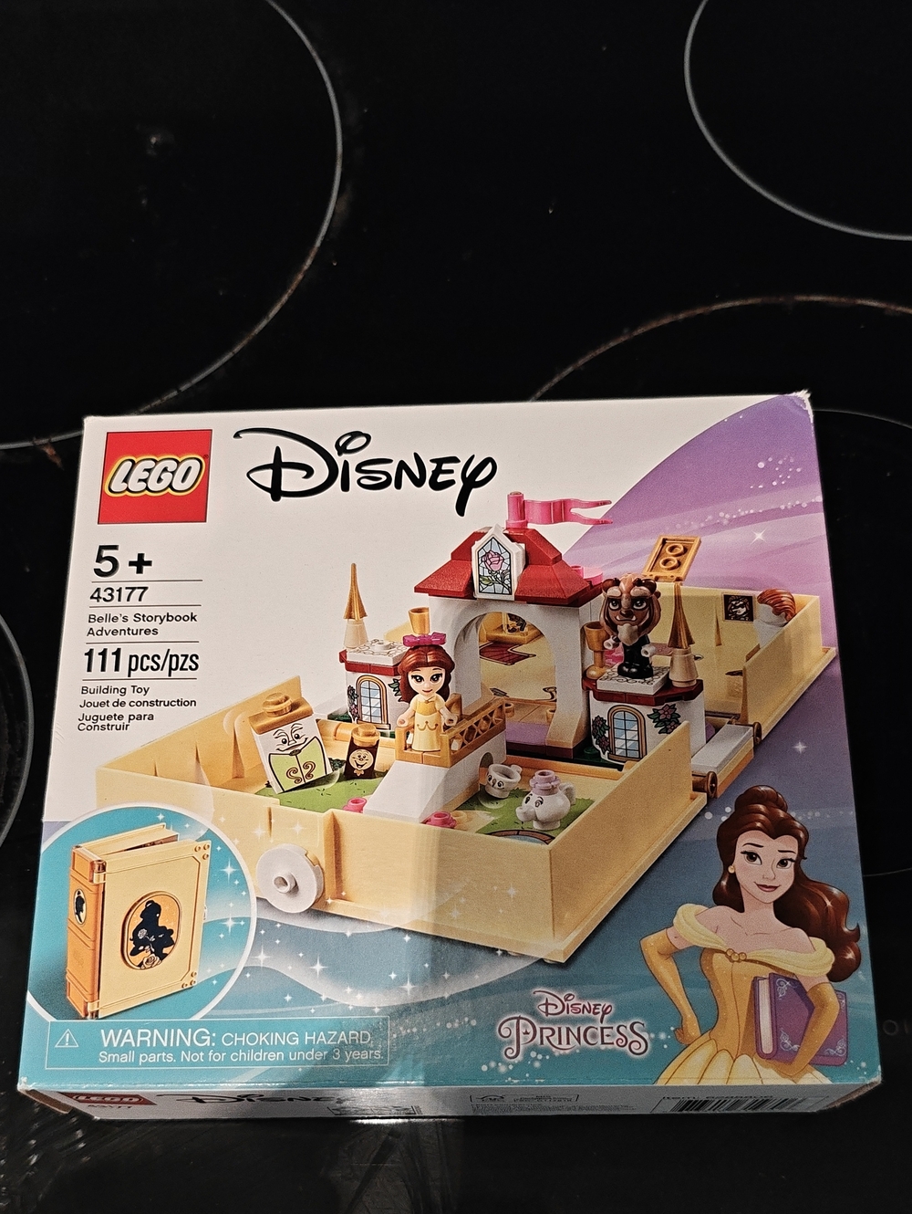 Retired Brand New Disney LEGO Belle Storybook Playset - Yellow, Red, Pink, White
